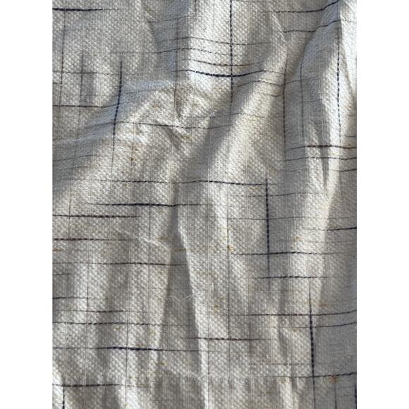 Sears Roebuck 80s Curtains Pair Yellow Woven Textured Retro Pinch Pleat 24x60 - Picture 5 of 8